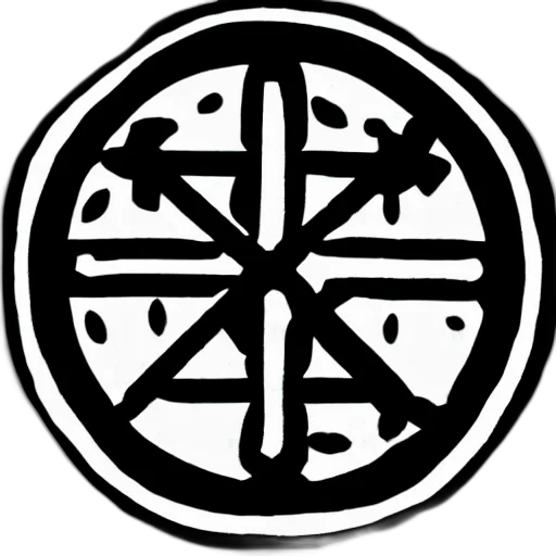 crown, staff, sword, umbrella, monochrome, simple, necromancy, symbol transparent PNG cut-out