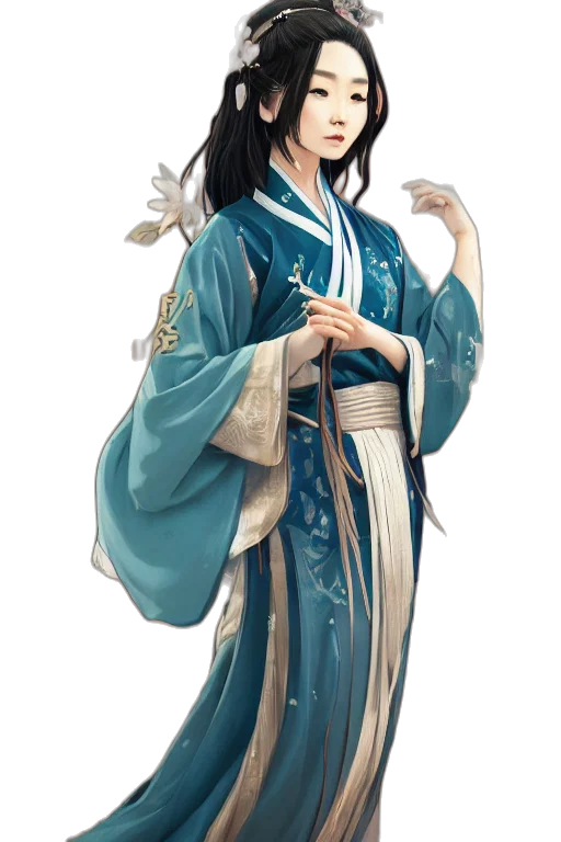 staff, dress, dragon, concept art transparent PNG cut-out