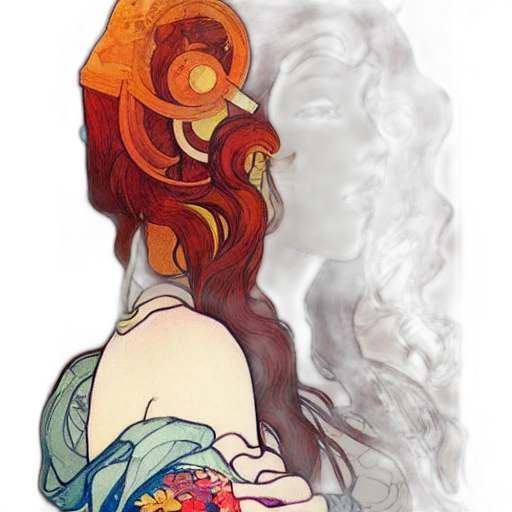 mask, dress, crown, face, fantasy art, watercolor, concept art, pixel art transparent PNG cut-out