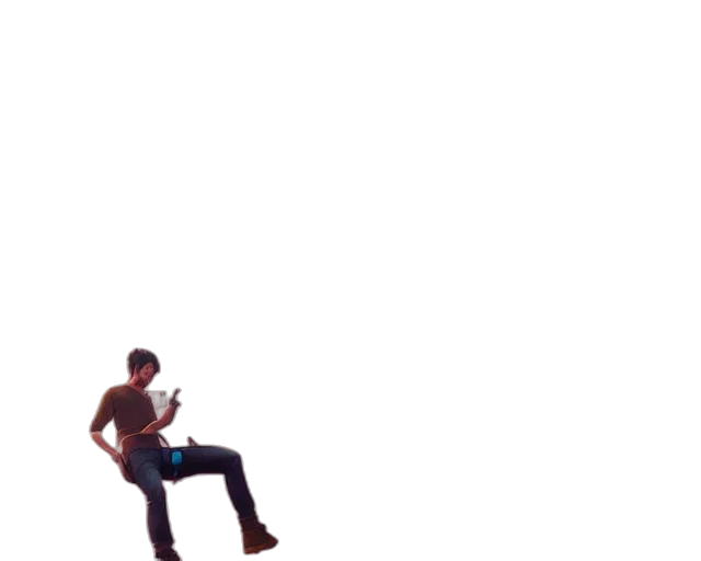 weapon, staff, robot, shoes transparent PNG cut-out