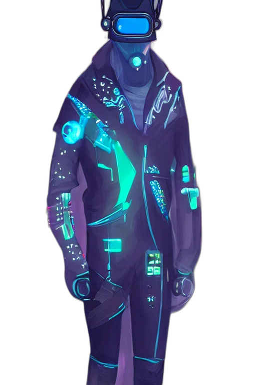jacket, cyberpunk, vaporwave, concept art transparent PNG cut-out