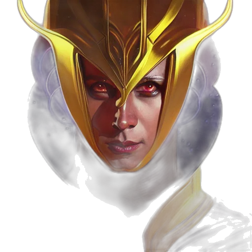 mask, face, crown, fantasy art, concept art, comic book art, photorealistic, golden transparent PNG cut-out