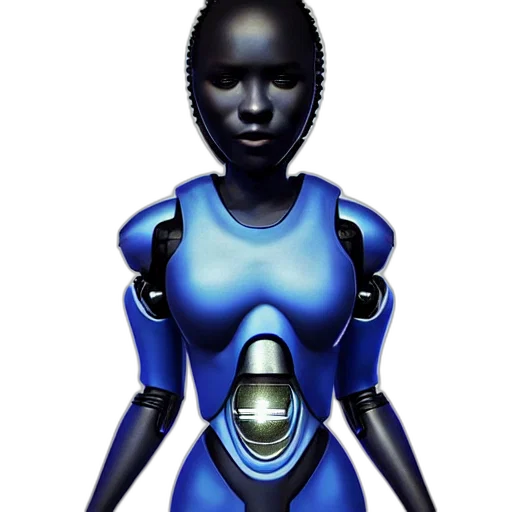 robot, dress, jewelry, face transparent PNG cut-out