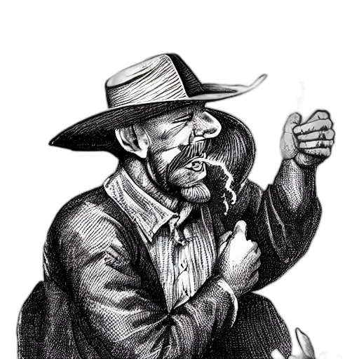 staff, hat, jacket, face transparent PNG cut-out
