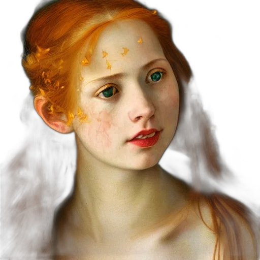 face, crown, jewelry, dress, photorealistic, fantasy art, oil painting, concept art transparent PNG cut-out