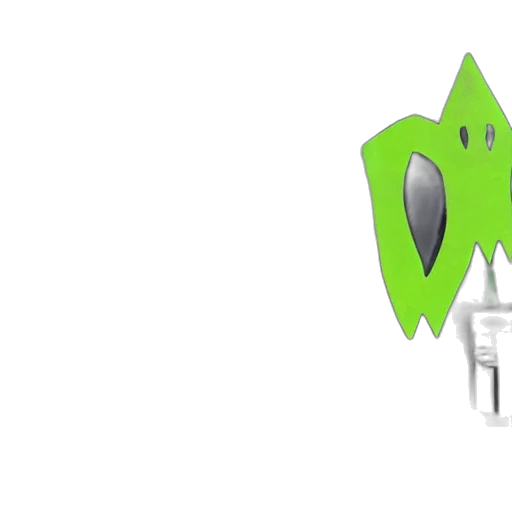 staff, weapon, crown, robot, 3d render, pixel art, concept art, green transparent PNG cut-out