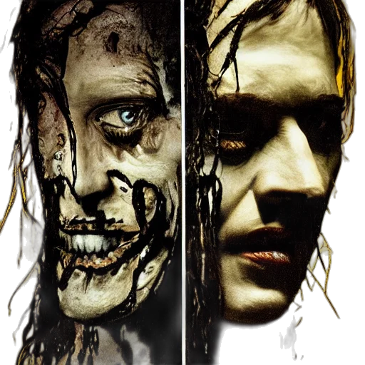 face, photorealistic, concept art, comic book art transparent PNG cut-out