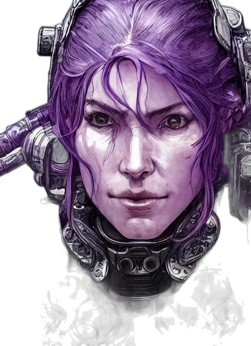 robot, face, cyberpunk, concept art, fantasy art, comic book art, close, portrait transparent PNG cut-out