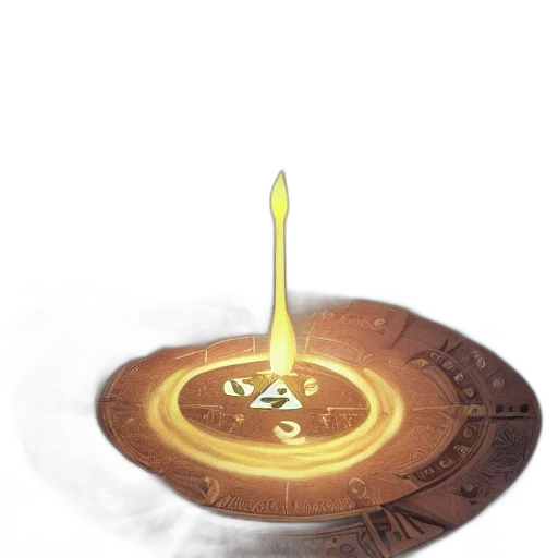weapon, jewelry, 3d render, concept art, fire, ouija, board, surrounded transparent PNG cut-out