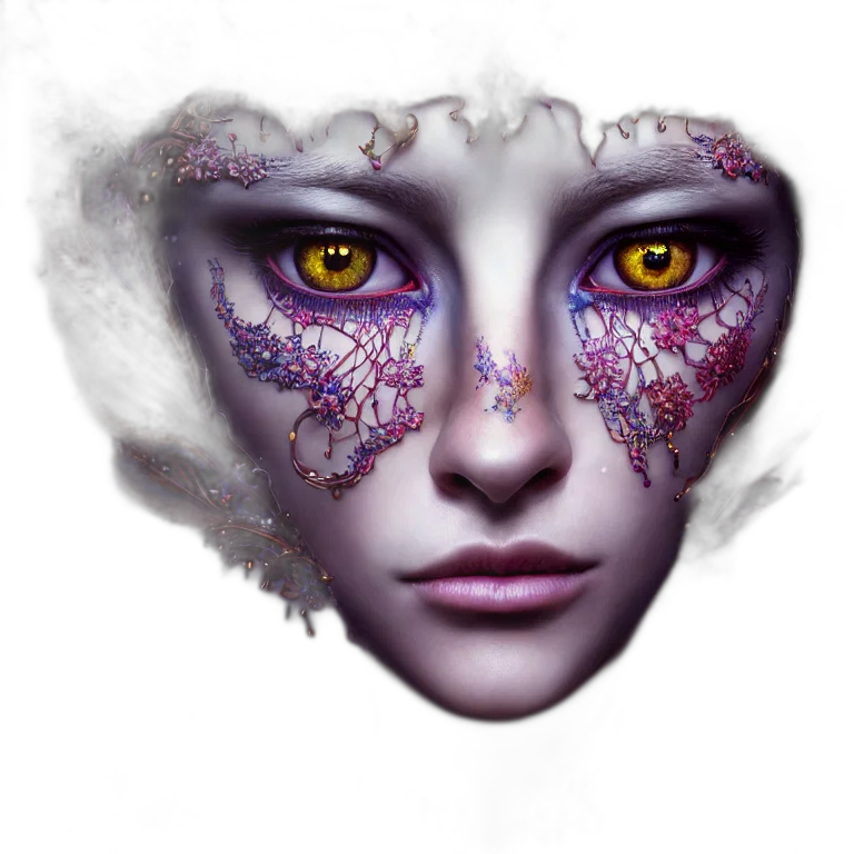mask, face, creature, robot, fantasy art, concept art, photorealistic, cyberpunk transparent PNG cut-out