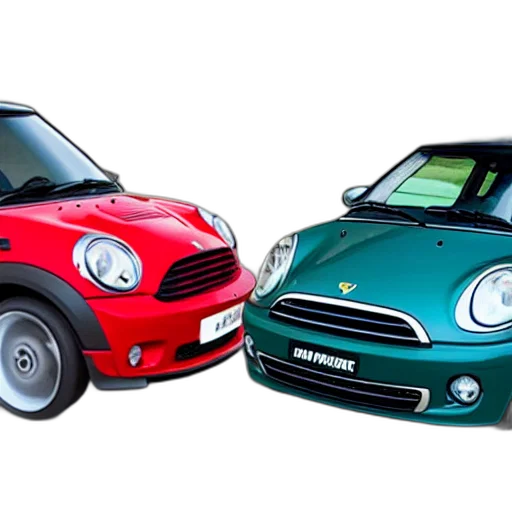 car, 3d render, photorealistic, mini transparent PNG cut-out