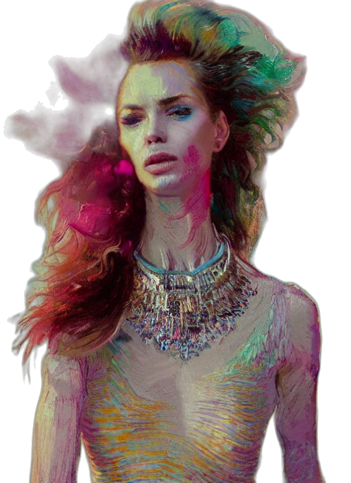 jewelry, crown, dress, face, photorealistic, fantasy art, watercolor, concept art transparent PNG cut-out