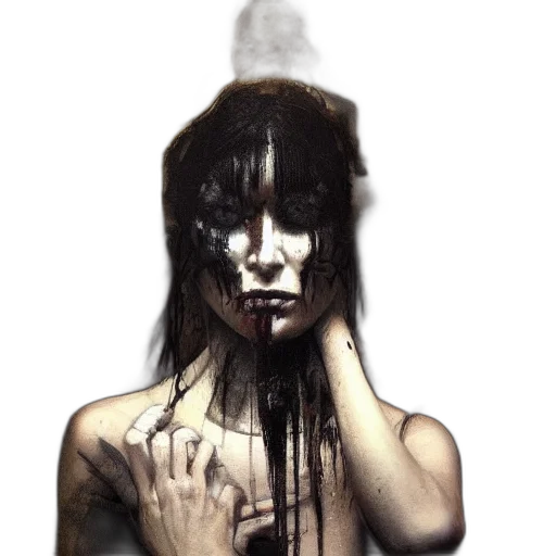 mask, face, hair, creature transparent PNG cut-out