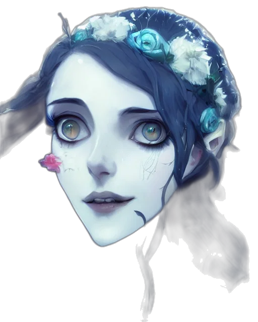 mask, face, creature, crown, fantasy art, concept art, watercolor, photorealistic transparent PNG cut-out