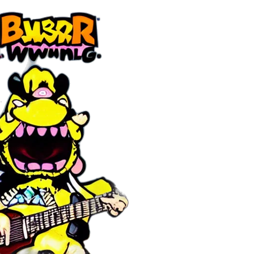 bowser, wailing, double, neck, guitar, little, music, notes transparent PNG cut-out