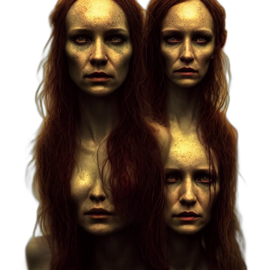 face, hair, mask, crown transparent PNG cut-out