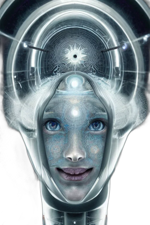 robot, face, mask, cyberpunk transparent PNG cut-out