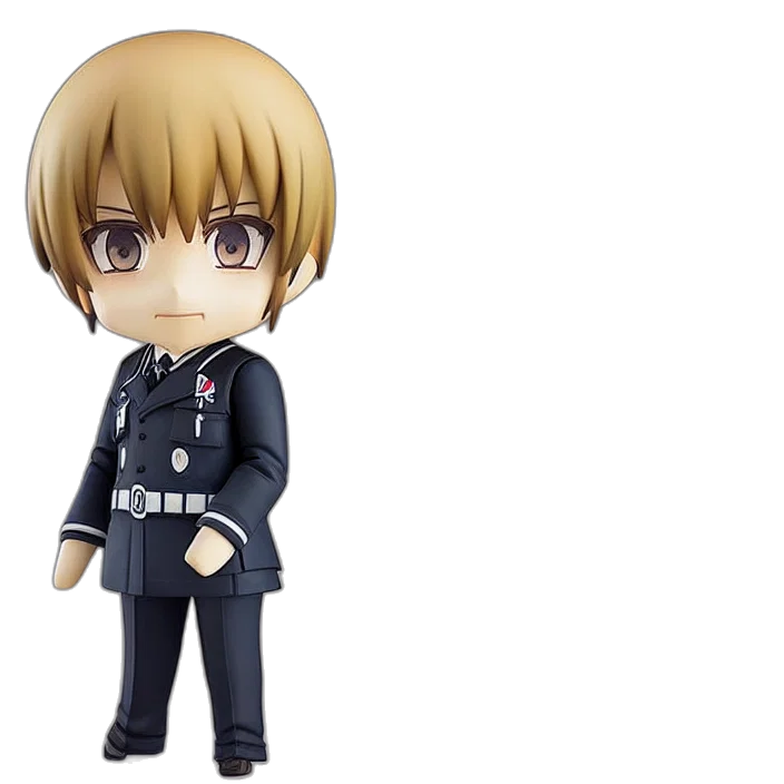 anime, nendoroid, adolf, hitler transparent PNG cut-out