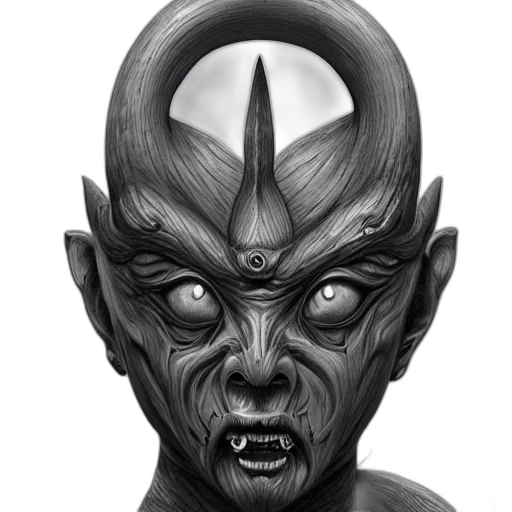 mask, creature, face, staff transparent PNG cut-out