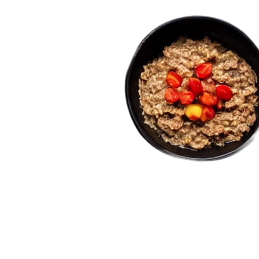 food, three, bowls, table transparent PNG cut-out