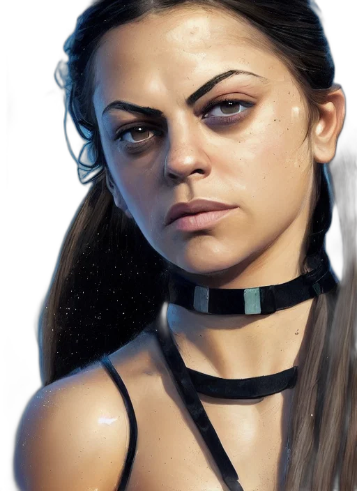face, jewelry, photorealistic, concept art, fantasy art, comic book art, outer space, dark transparent PNG cut-out
