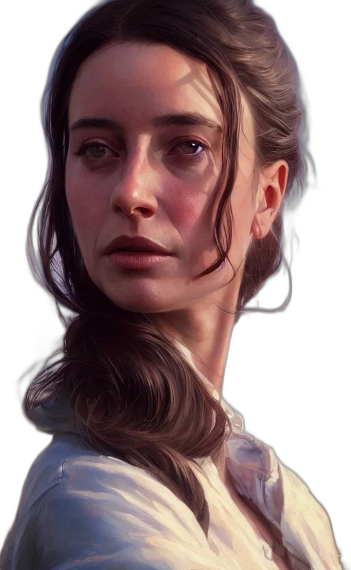face, hair, crown, jacket transparent PNG cut-out