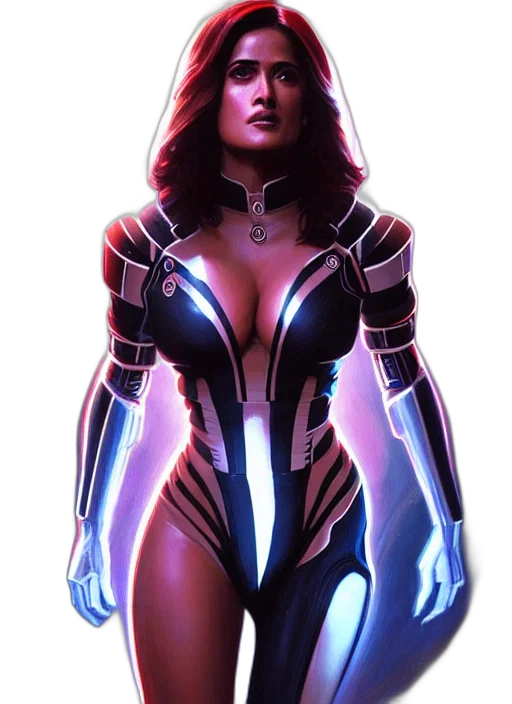 dress, robot, comic book art, concept art transparent PNG cut-out