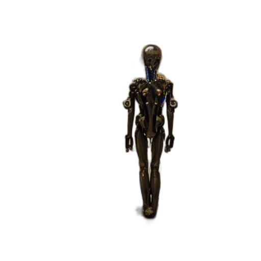 robot, jewelry, staff, creature transparent PNG cut-out