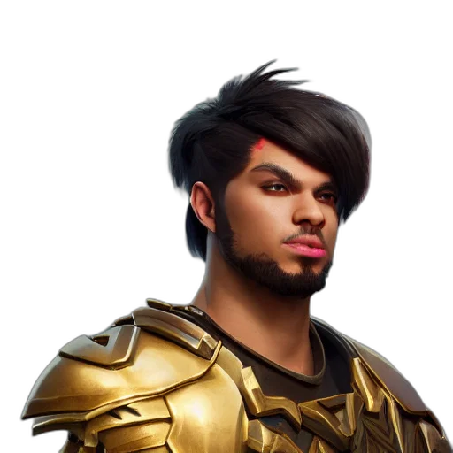 face, dragon, hair, weapon, fantasy art, concept art, photorealistic, 3d render transparent PNG cut-out