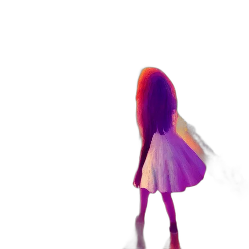 dress, hair, bottle, creature transparent PNG cut-out