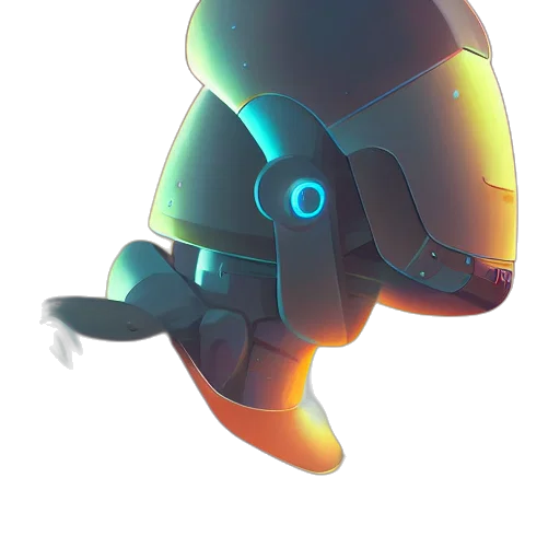 robot, creature, mask, weapon transparent PNG cut-out