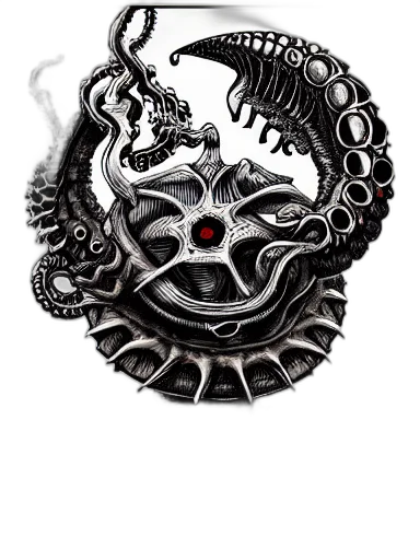 jewelry, dragon, crown, mask, fantasy art, concept art, comic book art, 3d render transparent PNG cut-out