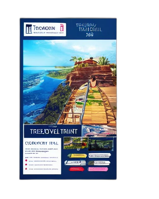 travel, company, print, concept, design, modern, vibrant, very transparent PNG cut-out