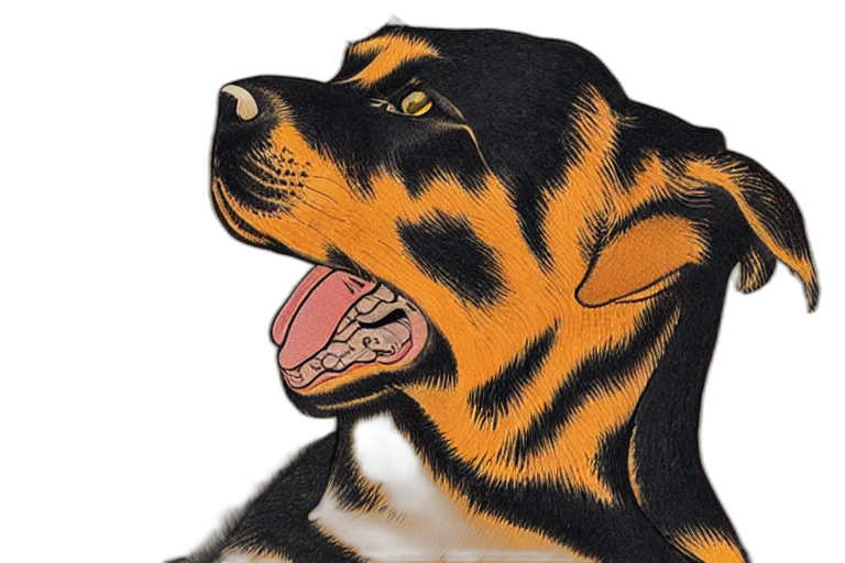 animal, photorealistic, watercolor, comic book art transparent PNG cut-out