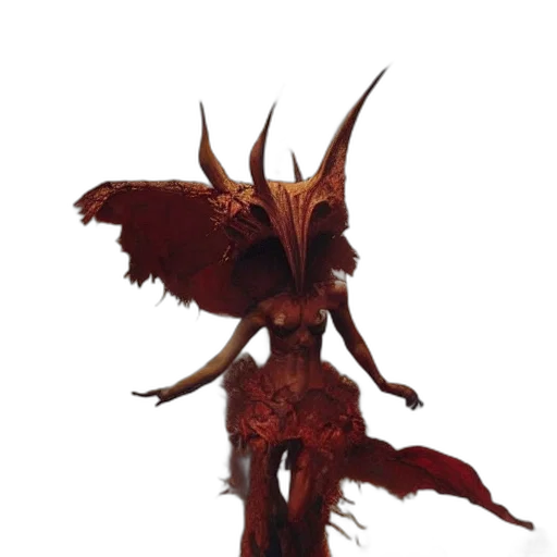 creature, staff, mask, dragon transparent PNG cut-out