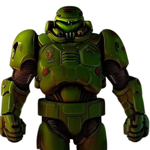 robot, creature, 3d render, concept art transparent PNG cut-out