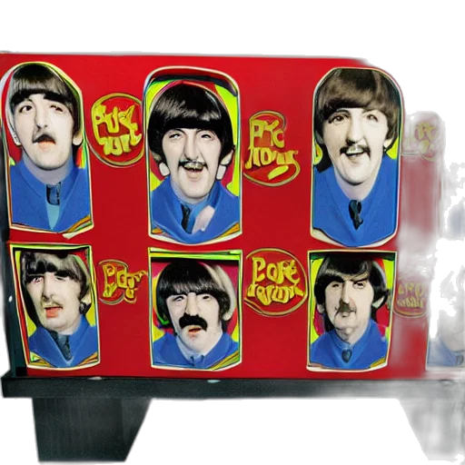 toy, box, featuring, beatles, package transparent PNG cut-out