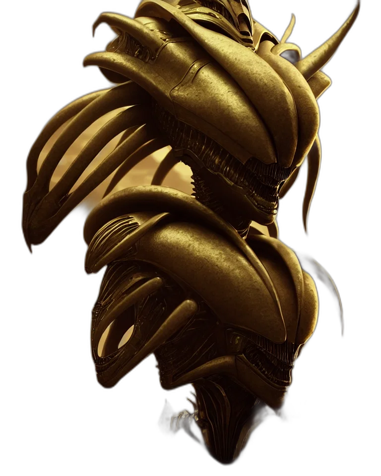 crown, mask, dragon, weapon, concept art, 3d render, fantasy art, photorealistic transparent PNG cut-out