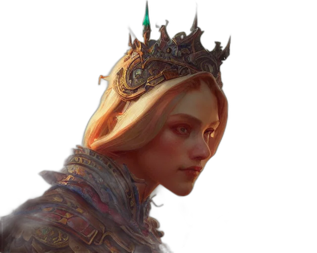 crown, face, hat, staff transparent PNG cut-out