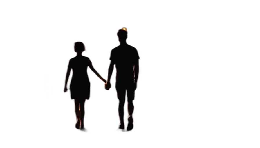 3d render, concept art, pixel art, outer space, couple, walking, down, street transparent PNG cut-out