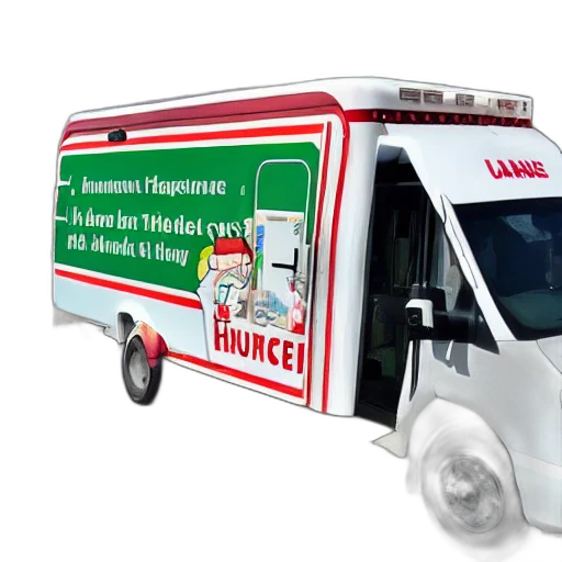 big, chungus, meme, anthropomorphic, ambulance, shaped, like, humanized transparent PNG cut-out
