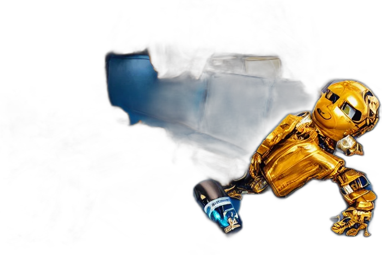 bottle, weapon, crown, photorealistic transparent PNG cut-out