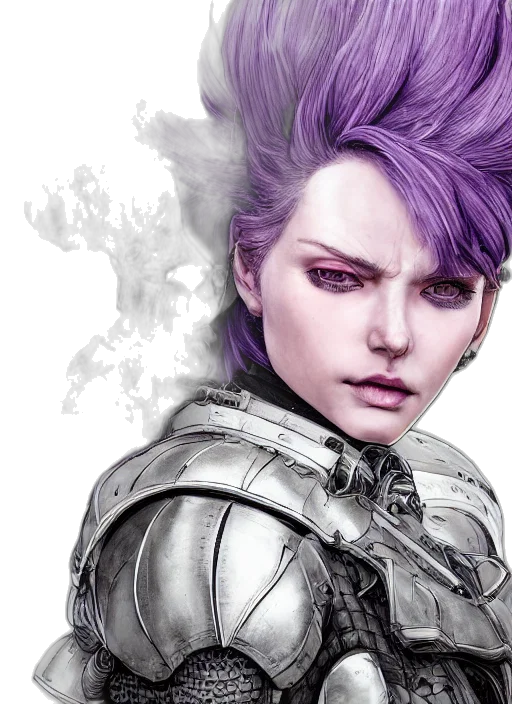 face, fantasy art, concept art, photorealistic, cyberpunk, pastel, monochrome, close transparent PNG cut-out