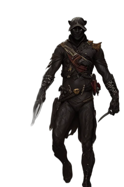mask, sword, staff, weapon, concept art, fantasy art, comic book art, 3d render transparent PNG cut-out