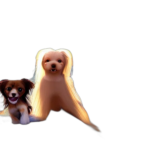animal, creature, hair, 3d render transparent PNG cut-out