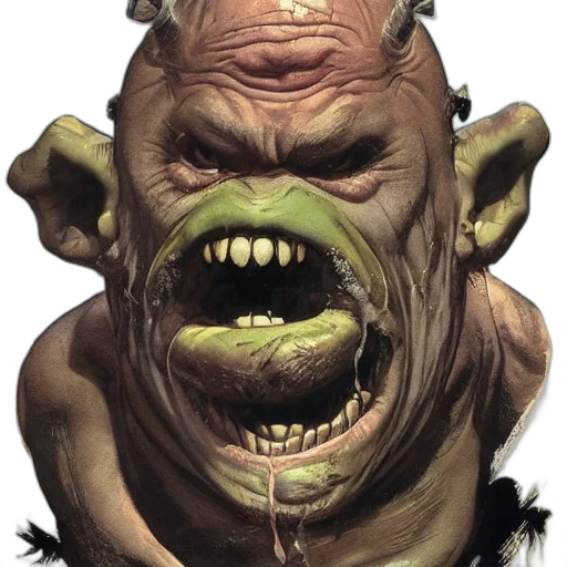 face, creature, mask, staff transparent PNG cut-out