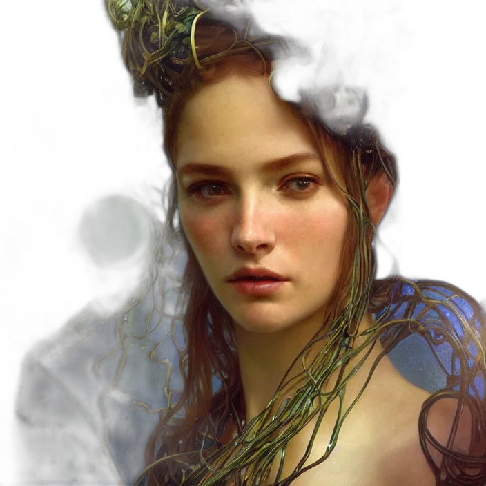 crown, face, dragon, dress transparent PNG cut-out