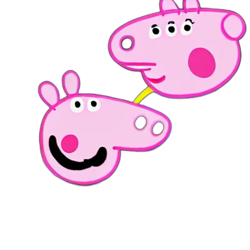animal, concept art, 3d render, cartoon, pixel art, peppa, pig, bath transparent PNG cut-out