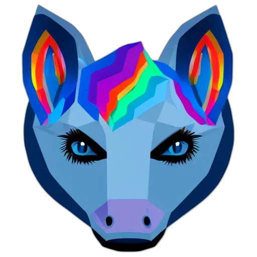 mask, vaporwave, fantasy art, pixel art transparent PNG cut-out