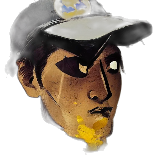 hat, face, mask, staff transparent PNG cut-out